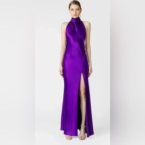 Backless Gown Purple